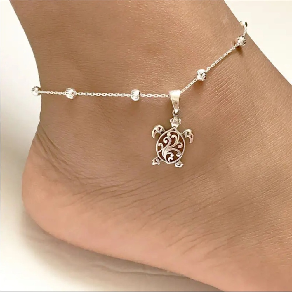 Chic Boho Sea Turtle Anklet